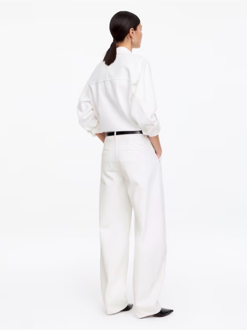 Arket White Denim Barrel Leg Pants - Picture 4 of 10